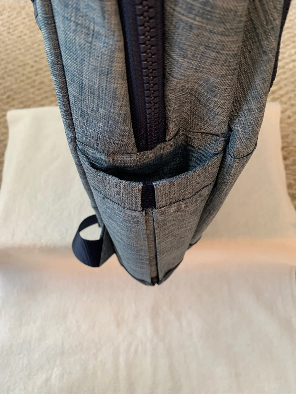 BellaRusso 18.75” Blue Backpack with Navy Blue Base